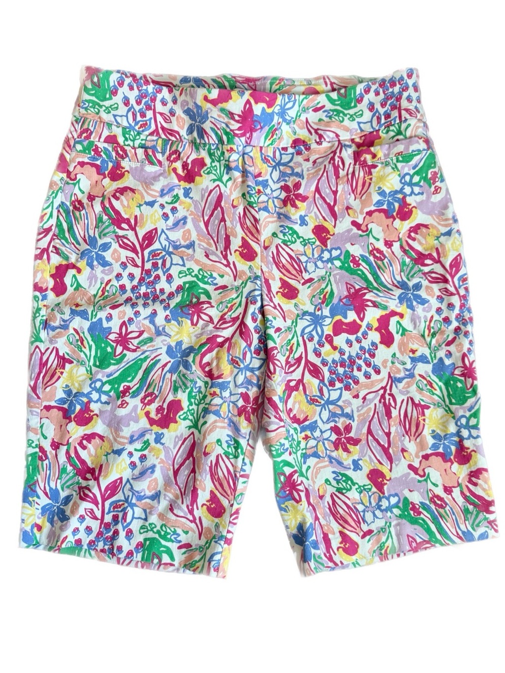 Kim Rogers Multicolor Floral Bermuda Shorts